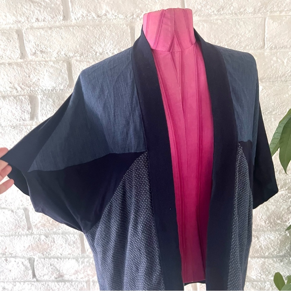 Zara Blue Short Sleeve Cardigan Small